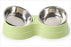 Double Pet Food Bowl Stainless Steel Drinkware