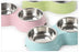 Double Pet Food Bowl Stainless Steel Drinkware