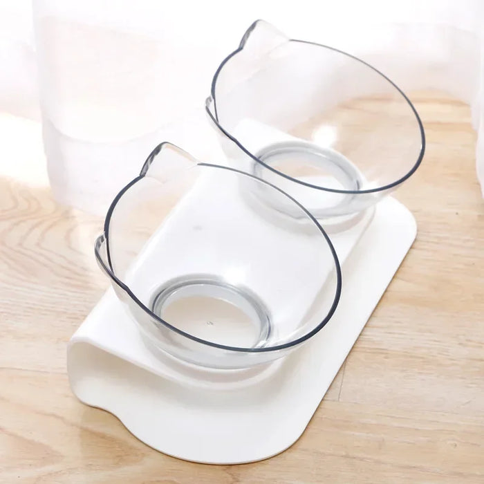 Stand Cats Feeder Feeding Bowl