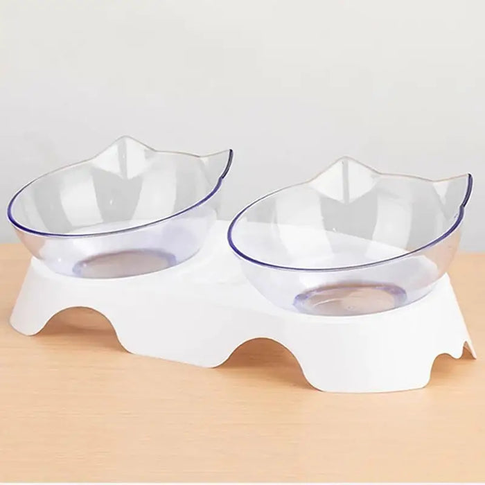 Double Cat Bowl Dog Bowl With Stand Pet Feeding