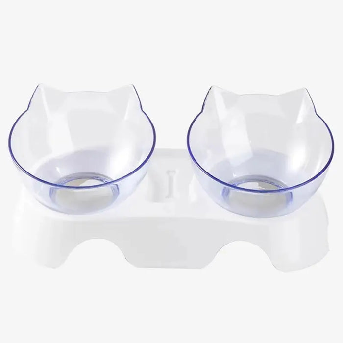 Double Cat Bowl Dog Bowl With Stand Pet Feeding