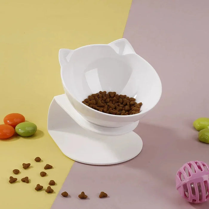 Stand Cats Feeder Feeding Bowl