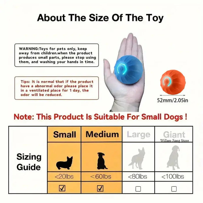 "Automatic Rolling Ball for Pets – Keeps Cats & Dogs Entertained"
"Smart Pet Toy – Self-Rolling & Bouncing Ball for Indoor Play"
"Electronic Interactive Ball – Fun & Engaging for Active Pets"
"USB Rechargeable Smart Ball – Bouncing & Rolling Action"
"Pet-Friendly Automatic Ball – Durable & Safe for Playtime"