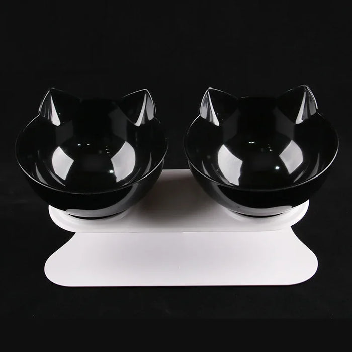 Stand Cats Feeder Feeding Bowl