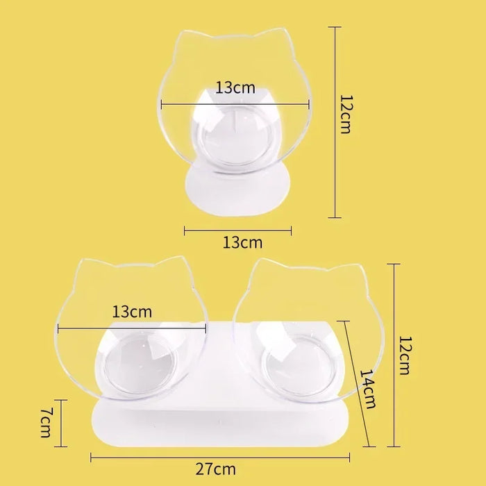 Stand Cats Feeder Feeding Bowl