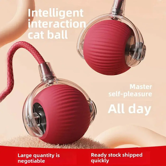 Cats Toy Automatic Rolling Fake Tail Ball