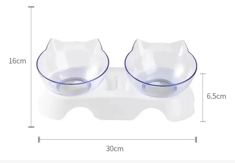 Double Cat Bowl Dog Bowl With Stand Pet Feeding