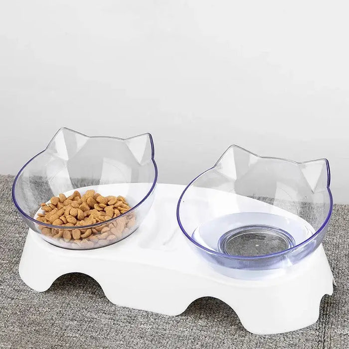 Double Cat Bowl Dog Bowl With Stand Pet Feeding