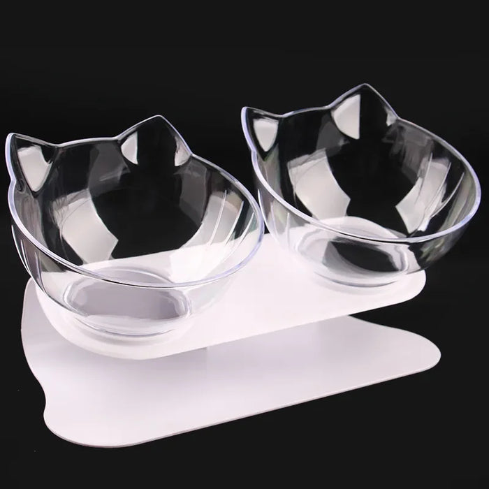 Stand Cats Feeder Feeding Bowl