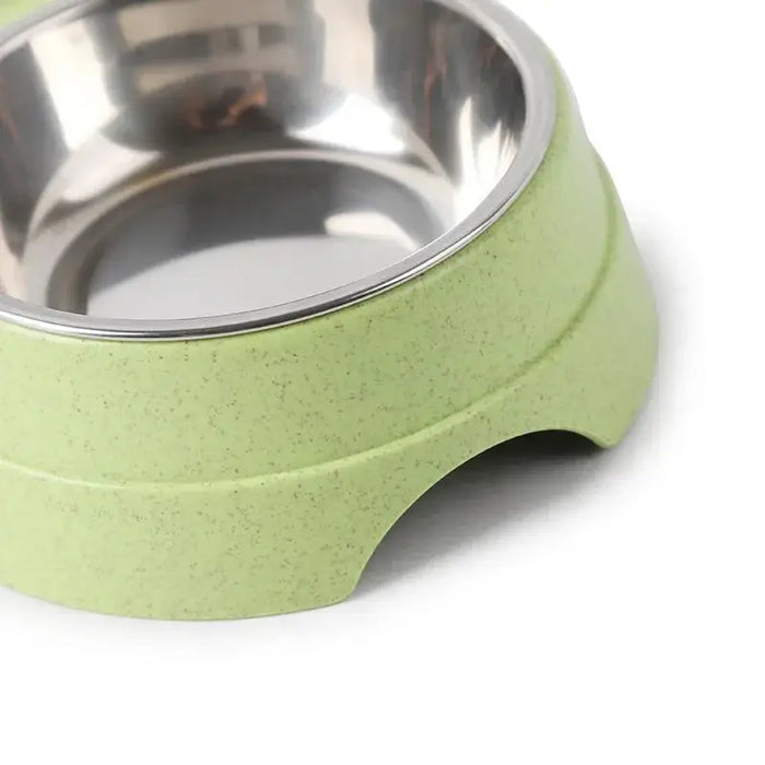 Double Pet Food Bowl Stainless Steel Drinkware