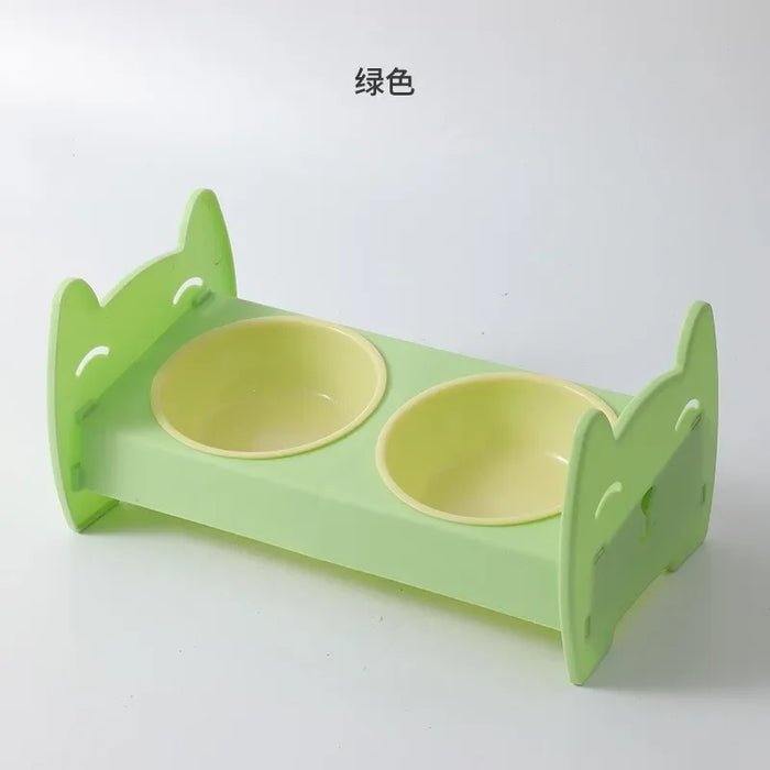 Stand Cats Feeder Feeding Bowl