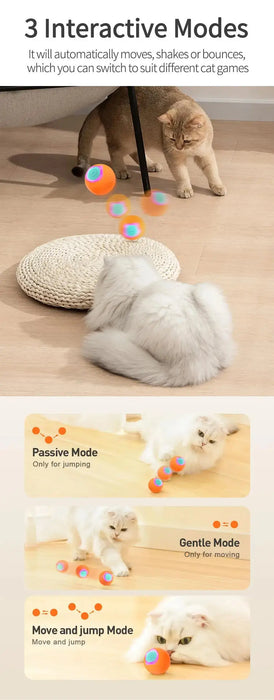 Cat Toys Smart Interactive Cat Bouncing Ball