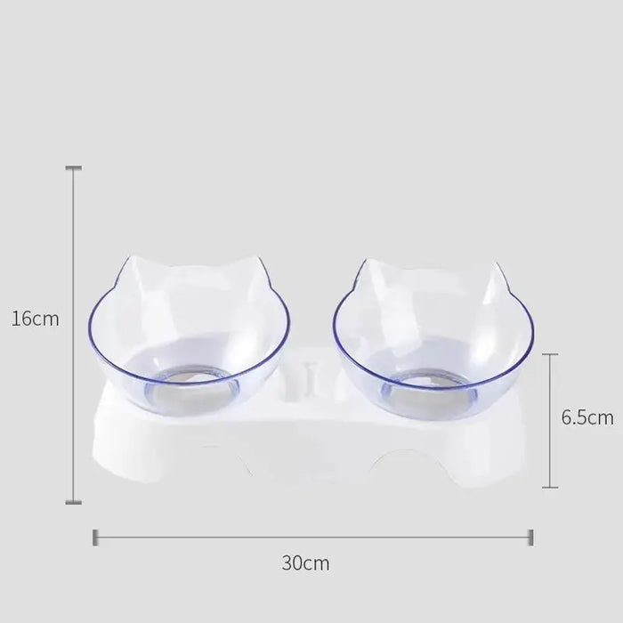 Double Cat Bowl Dog Bowl With Stand Pet Feeding